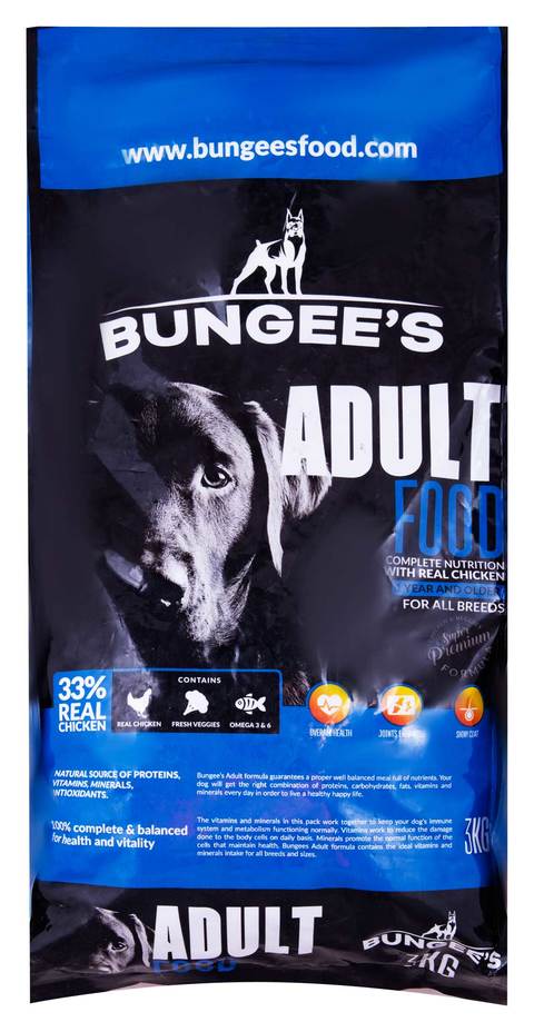 Bungee&#39;s Adult Dogs Dry Food - 3 kg