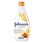 Buy JOHNSONS VITA-RICH OIL-IN-LOTION ENRICHED WITH NATURALLY DERIVED ALMOND OIL  ARGAN OIL  SHEA BUTTER 400ML in Kuwait