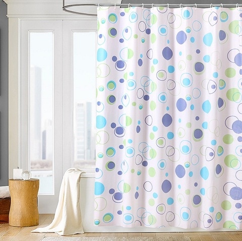 RAHALIFE 14009 Stylish Printed Shower Curtain