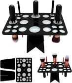 اشتري Generic Makeup Brush Drying Rack, Makeup Brush Holder, Makeup Brush Organizer, Makeup Brush Cleaner, 26 Holes (Black) في الامارات