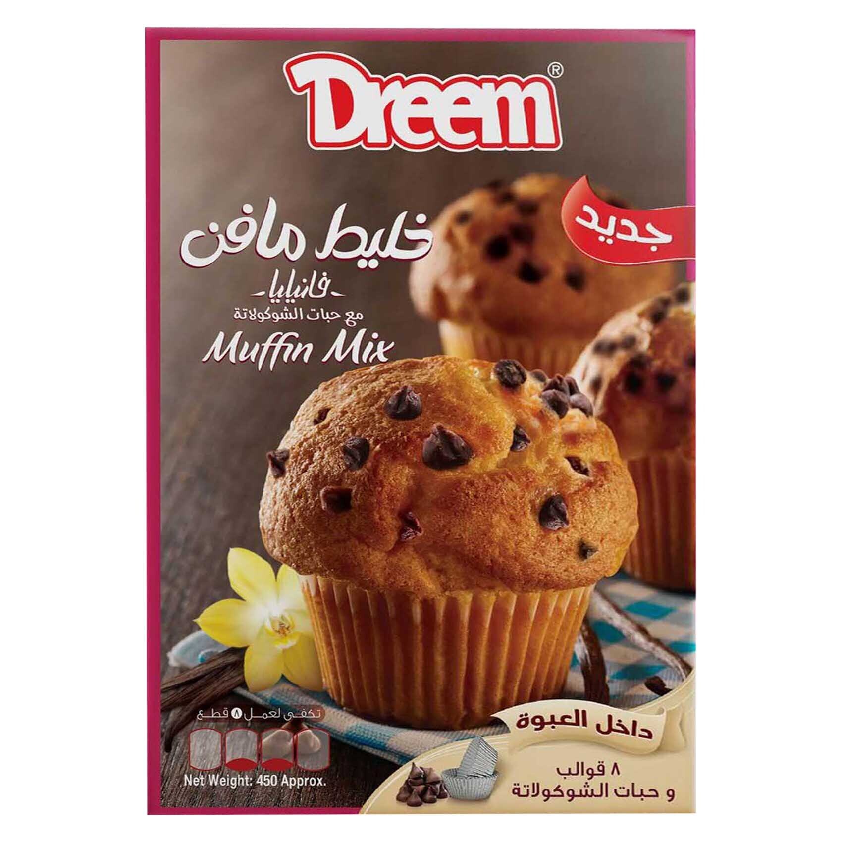 Buy Dreem Vanilla Flavour Muffin Mix 450 Grams Online Shop Food Cupboard On Carrefour Egypt