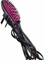 اشتري Generic Straightening Hair Comb Brush - Black/Pink في الامارات