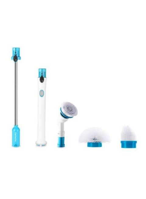 Generic 5-Piece Spin Scrubber Set White/Blue