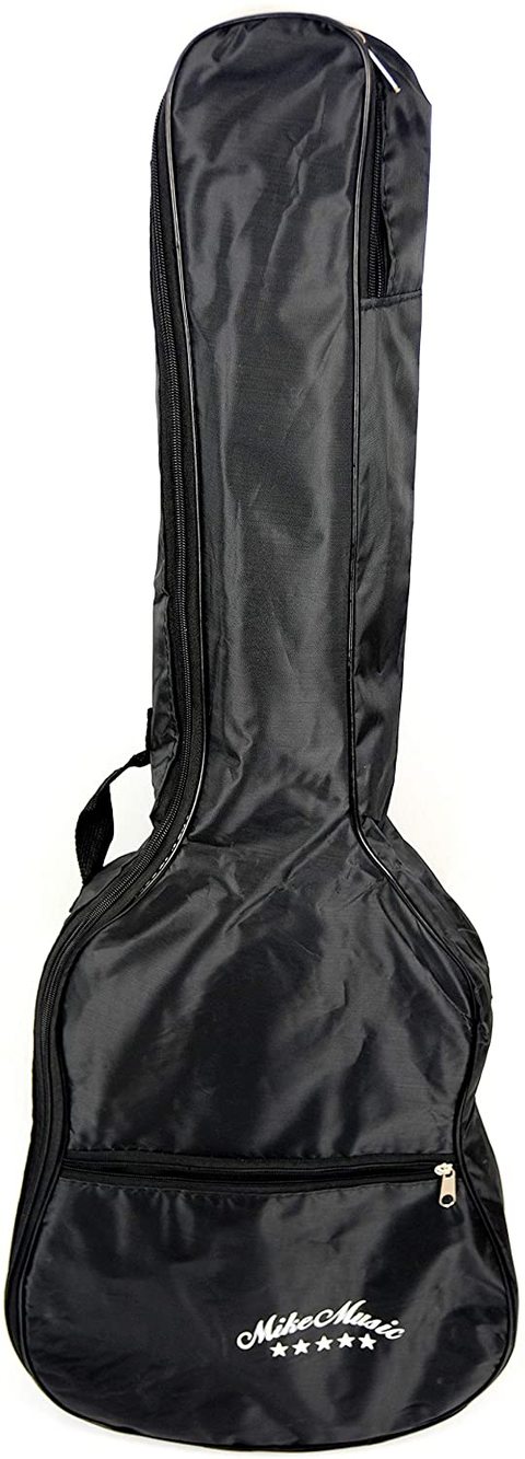 38 inch Mike Music Classical Guitar, Black - 38C With Bag,Strings, Capo (38 inch, Red)