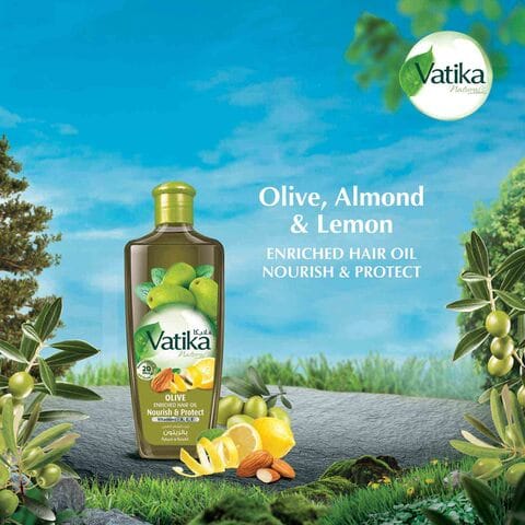 Dabur Vatika Naturals Nourish And Protect Olive Enriched Hair Oil 300ml