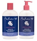 اشتري Shea Moisture Sugarcane Extract  Meadowfom Seed Mircle Shampoo  Conditioner 13 oz / 384ml Set في الامارات