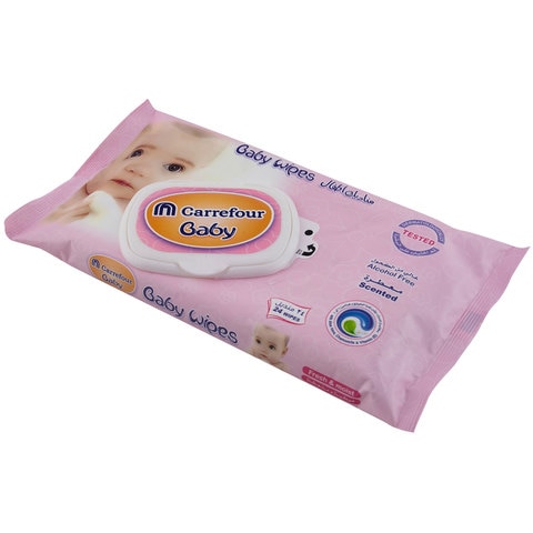 Carrefour Baby Alcohol-Free Aloe Vera Scented Wipe White 24 Wipes