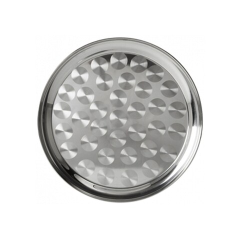 Heavy Stainless Steel Dishware Safe 555 Round Tray Size 70 Cm Original Made In India Multiple Use Easy To Clean