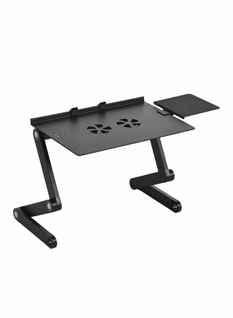 Black laptop outlet table