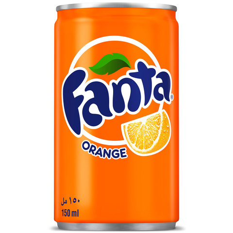 Fanta Orange Flavoured Carbonated Soft Drink 150ml