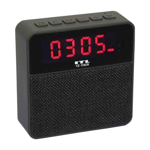 ITL YZ-110CR Clock Bluetooth Speaker Black