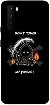 Theodor - OnePlus Nord Case Cover Dont Touch My Phone Cross Flexible Silicone Cover