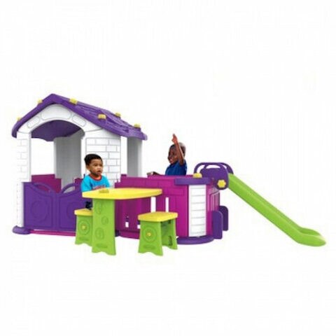 Kids House With Slide Table And Two Chairs 1650x1930x1190cm