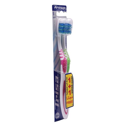 Trisa Toothbrush Flexible Head Active Soft 2 Pieces