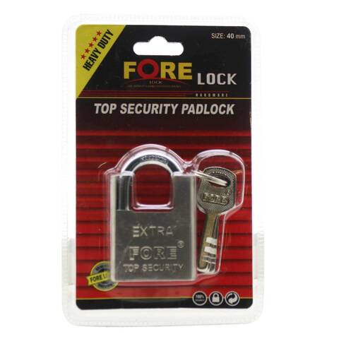 Fore Padlock 40mm Silver