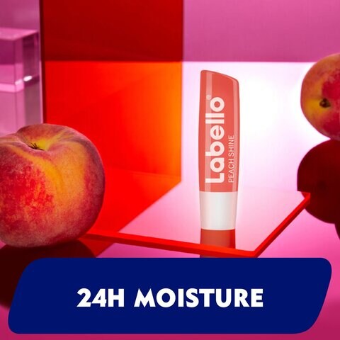 Buy Labello Lip Balm Moisturising Lip Care Peach Shine 4 8g Online Shop Health Fitness On Carrefour Uae