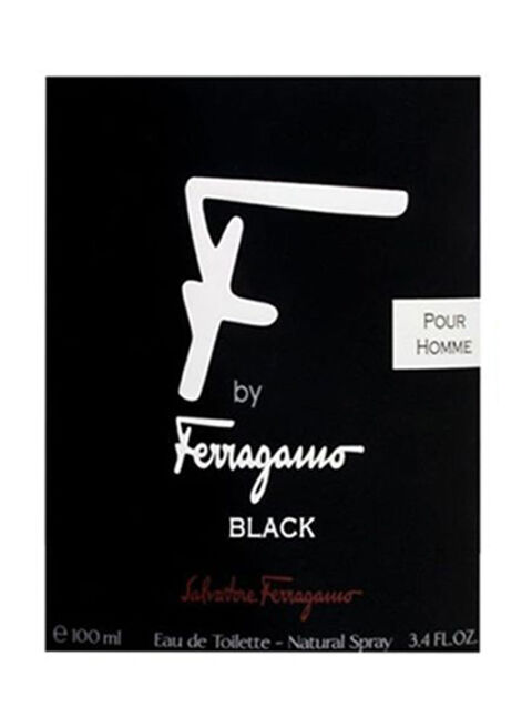 Salvatore Ferragamo F Pour Homme Black Eau De Toilette For Men - 100ml