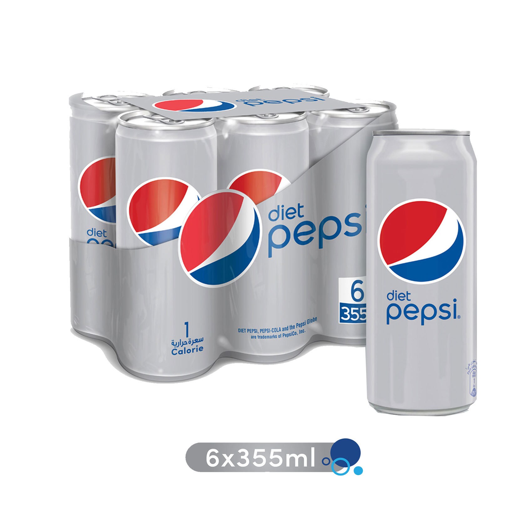 Buy Pepsi Diet 330 Ml X 6 Online Shop Beverages On Carrefour Saudi Arabia