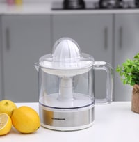Olsenmark Citrus Juicer With Transparent Jug, 0.8L Capacity, OMCJ1818 - Two Cones, One Filter, Two Way Driven Motor