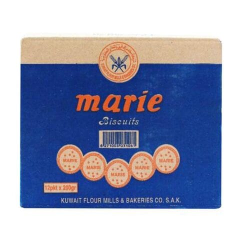 Kuwait Flour Marie Biscuit 200g Pack of 12