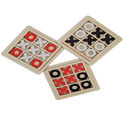 XO Wood Board Game Toy Lazer Jogo de Interação Pai-Filho Noughts and  Crosses Jogo de Madeira Jogo de Quebra-Cabeça Jogos Educativos