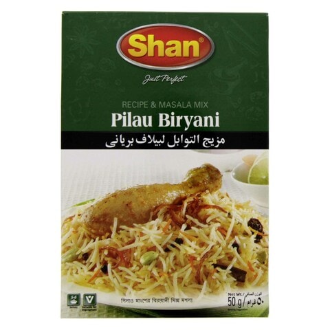Shan Pulao Biryani Recipe And Masala Mix 50g
