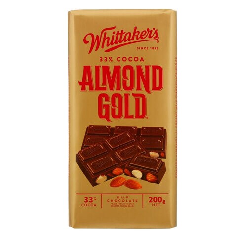 Whittaker&#39;s Almond Gold Chocolate 200g