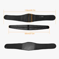 Generic-Massaging Waist Heating Pad Portable Heating Waist Belt Far Infrared Heating Massage Waist Belt for Abdominal Back Pain Relief with UK/US/EU Adapter