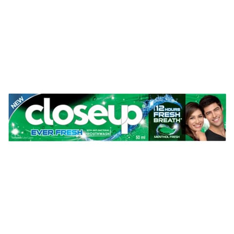 Buy Closeup Triple Fresh Formula Gel Toothpaste Menthol Fresh 120ml in Saudi Arabia