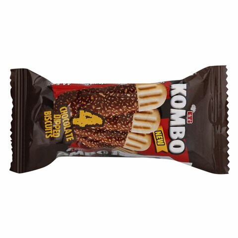 ETi Kombo Chocolate Dipped Biscuit 44 Gram 24 Pieces