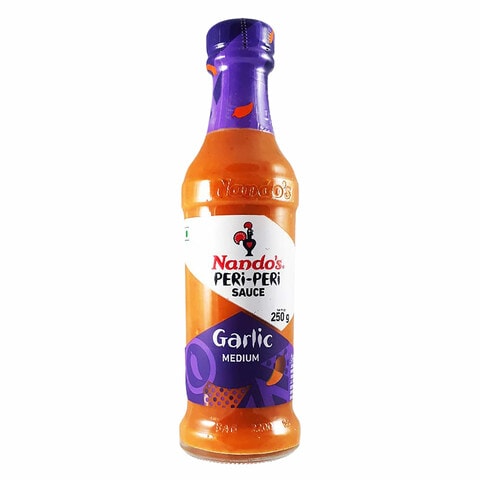 Nando&#39;s Medium Peri Peri Sauce With Garlic 250g