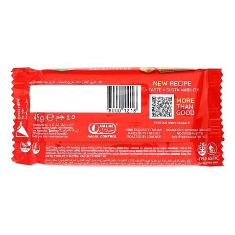 Loacker Classic Napolitaner Wafers 45g Pack of 25