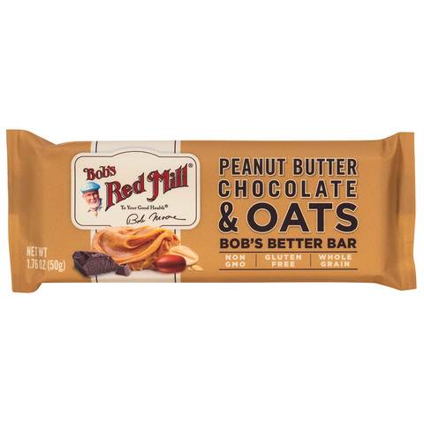 Bob&#39;s Red Mill Bar Peanut Butter Chocolate And Oats 50 Gram