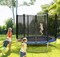 Idealt - Outdoor Sports Garden Trampoline with Safety Enclosure (10ft)