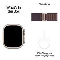 Apple Ultra 2 LTE 49mm Titanium Indigo Alpine Loop Small