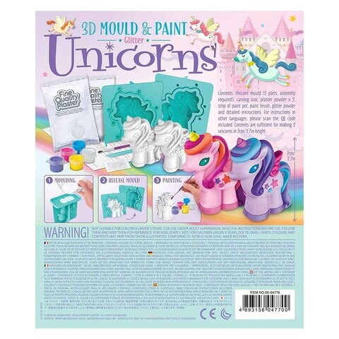 4M Mould &amp; Paint Glitter Unicorns