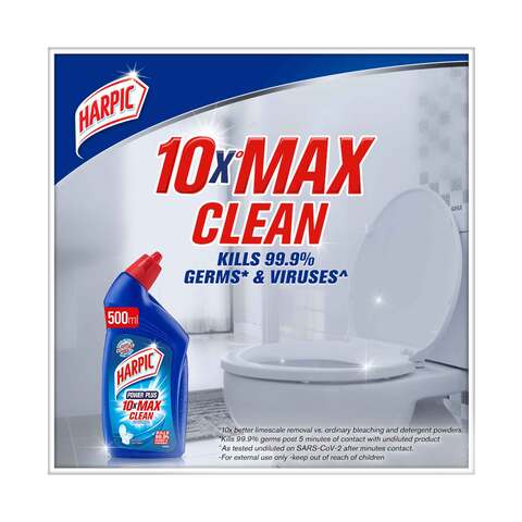 Buy Harpic Original Power Plus 10X Max Clean Toilet Cleaner, 500ml