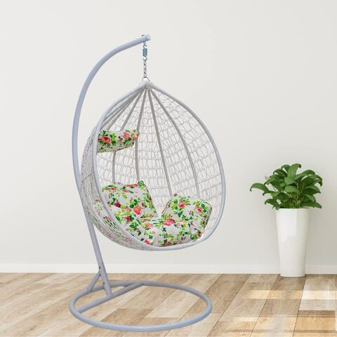 Outdoor swinging clearance chair with stand