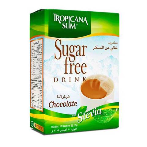 Tropicana Slim Sugar Free  Chocolate Drink With Stevia 120g
