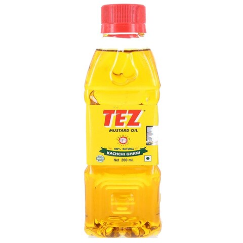 Buy Tez Mustard Oil 200ml Online Shop Food Cupboard On Carrefour Uae