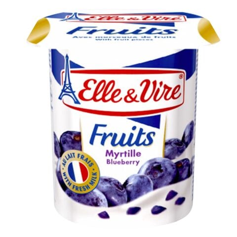 Elle &amp; Vire Blueberry Fruit Yogurt 125g