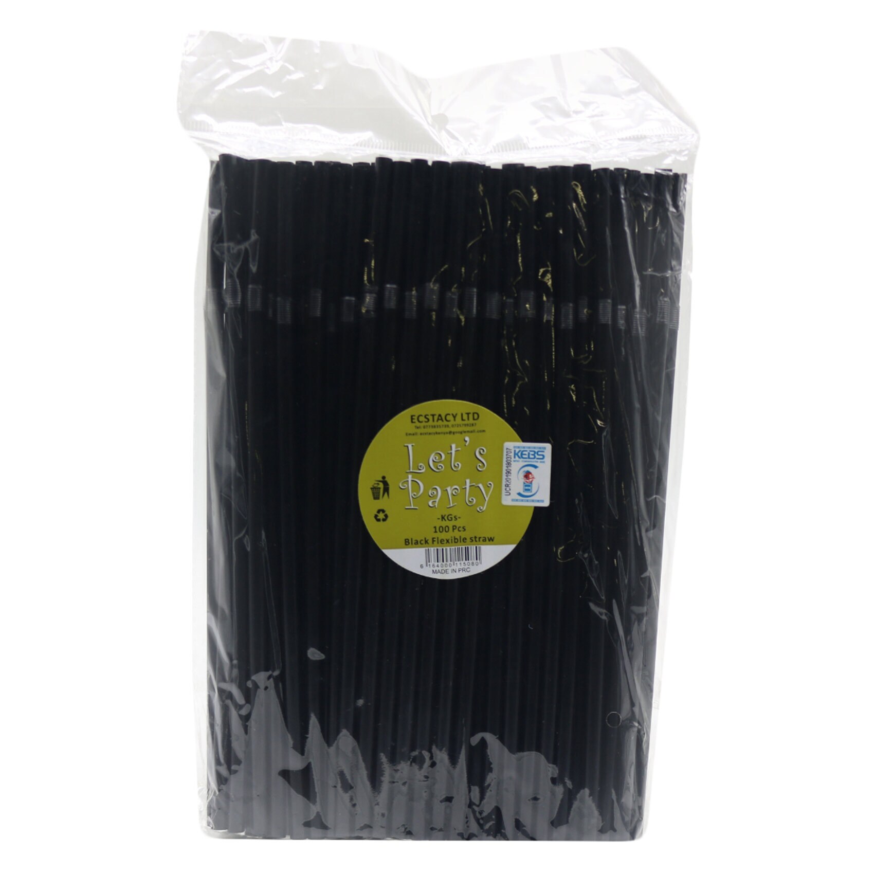 Black Flexible Straws – Ecstacy Limited