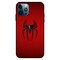 Theodor Apple iPhone 12 Pro 6.1 Inch Case Red Spiderman Logo Flexible Silicone Cover