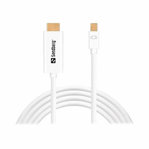 Sandberg Mini Display Port HDMI Cable 1.5m White