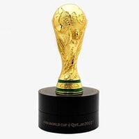 HONAV 2022 FIFA World Cup Qatar Replica Trophy 2.75&rdquo; with Rotating Stand - Own a Collectible Version of World Soccer&#39;s Biggest Prize