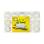 Buy Bashayer White Eggs - 15 Pieces in Egypt