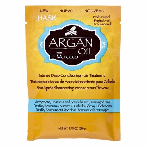 Hask Argan Oil Intense Deep Conditioning Hair Treatment Yellow 50g