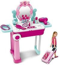 Generic Makeup Toy Set, Beauty Princess Dressing Table and Suitcase 2 in 1 For Ages 3+