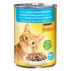 Buy Purina Friskies Salmon Tuna And Vegetables In Gravy Cat Food 400g in Kuwait