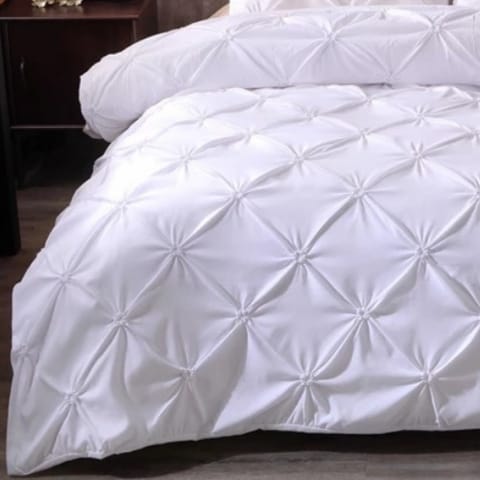 Duvet pillow and store mattress protector set